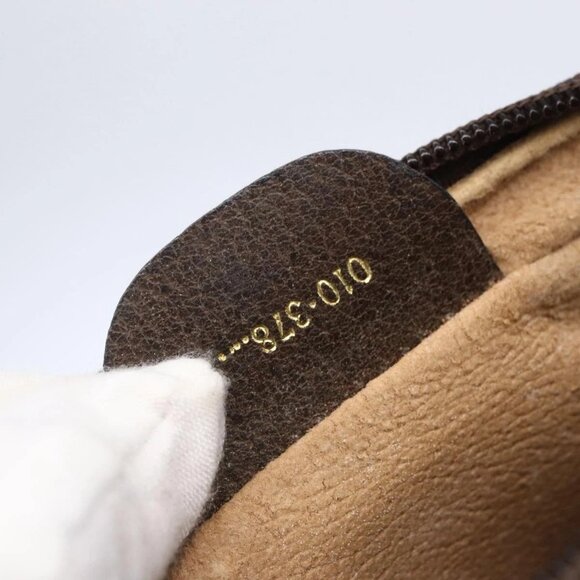 GUCCI GG Supreme Web Sherry Line Shoulder Bag PVC Beige Gold 010 378 Auth 150379 - Picture 13 of 16